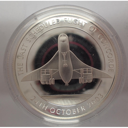 3108 - 2003 $10 silver bullion, Last Flight of Concorde. P&P Group 1 (£14+VAT for the first lot and £1+VAT ... 