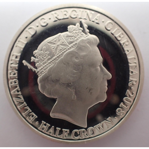 3110 - 2018 half crown Gibraltar, WWI commemorative. P&P Group 1 (£14+VAT for the first lot and £1+VAT for ... 