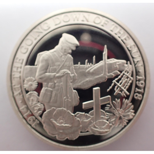 3110 - 2018 half crown Gibraltar, WWI commemorative. P&P Group 1 (£14+VAT for the first lot and £1+VAT for ... 