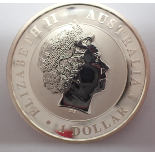 3112 - 2015 Australian Koala dollar silver 1oz bullion round. P&P Group 1 (£14+VAT for the first lot and £1... 