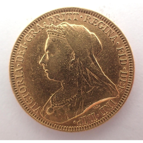 3115 - 1893 full sovereign of Queen Victoria. P&P Group 1 (£14+VAT for the first lot and £1+VAT for subsequ... 