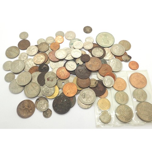 3079 - Mixed world coins including 1953 uncirculated UK set. P&P Group 2 (£18+VAT for the first lot and £3+... 