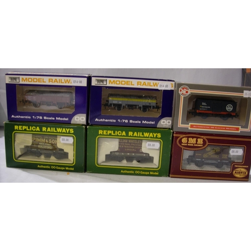 2065 - Six OO scale wagons, replica, Dapol, Airfix, mostly in very good to excellent condition, boxes with ... 