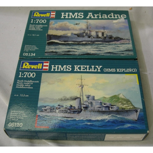 2170 - Two Revell 1/700 scale ships, HMS Ariadne and HMS Kelly, both sealed. P&P Group 1 (£14+VAT for the f... 