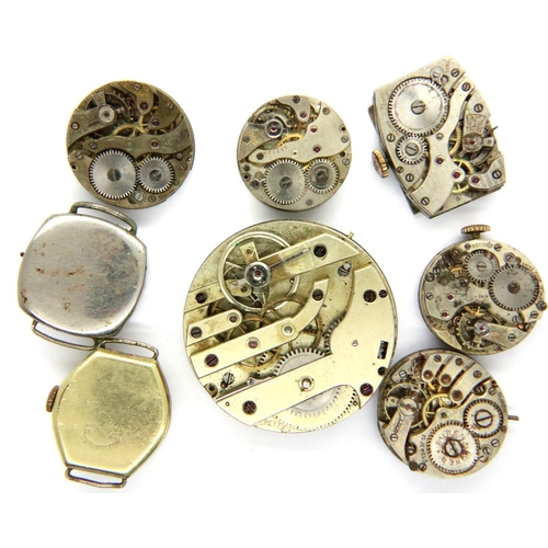 72 - Mixed wristwatch movements including Buren (8). P&P Group 1 (£14+VAT for the first lot and £1+VAT fo... 