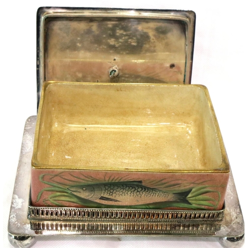 93 - Silver plated sardine dish engraved Aideen RMYC 1898, 17 x 7 cm. P&P Group 1 (£14+VAT for the first ... 