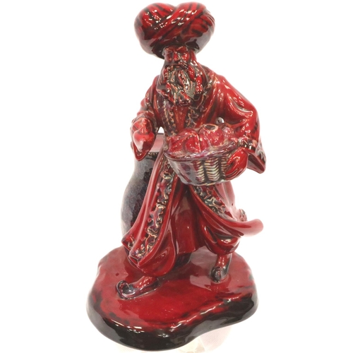 152 - Royal Doulton Flambe figurine, The Lamp Seller, HN 3278, H: 24 cm. No cracks, chips or visible resto... 