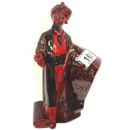 162 - Royal Doulton Flambe figurine, The Carpet Seller, HN 2776, H: 24 cm. No cracks, chips or visible res... 