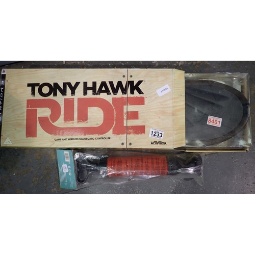 1233 - Tony Hawk Ride for PlayStation 3. Not available for in-house P&P, contact Paul O'Hea at Mailboxes on... 