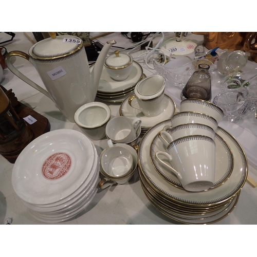 1355 - Mixed ceramics to include tea service. Not available for in-house P&P, contact Paul O'Hea at Mailbox... 