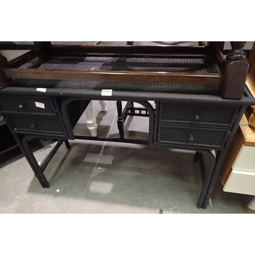 1500 - Painted black side board/table. Not available for in-house P&P, contact Paul O'Hea at Mailboxes on 0... 