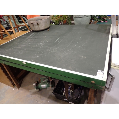 1506 - Walter Lambert and Sons table tennis table. Not available for in-house P&P, contact Paul O'Hea at Ma... 