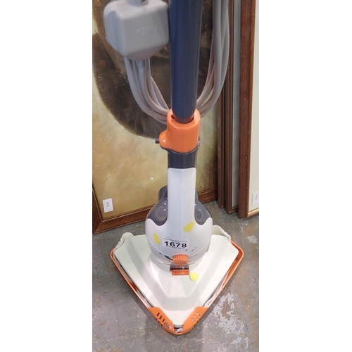 1678 - Vax electric steam cleaner. Not available for in-house P&P, contact Paul O'Hea at Mailboxes on 01925... 