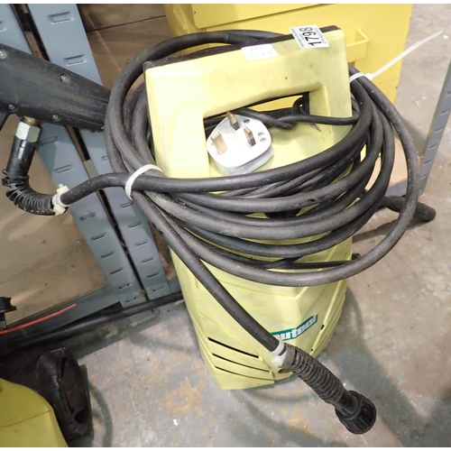 1798 - NuTool 1600w pressure washer with lance. Not available for in-house P&P, contact Paul O'Hea at Mailb... 