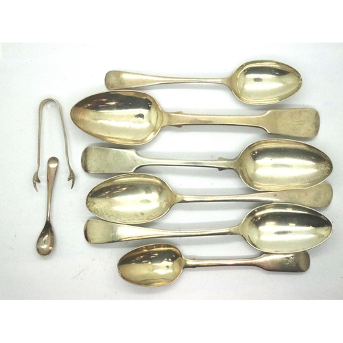 108 - Hallmarked silver cutlery including Georgian, 227g. P&P Group 2 (£18+VAT for the first lot and £3+VA... 