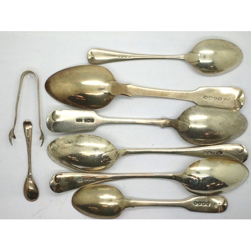 108 - Hallmarked silver cutlery including Georgian, 227g. P&P Group 2 (£18+VAT for the first lot and £3+VA... 