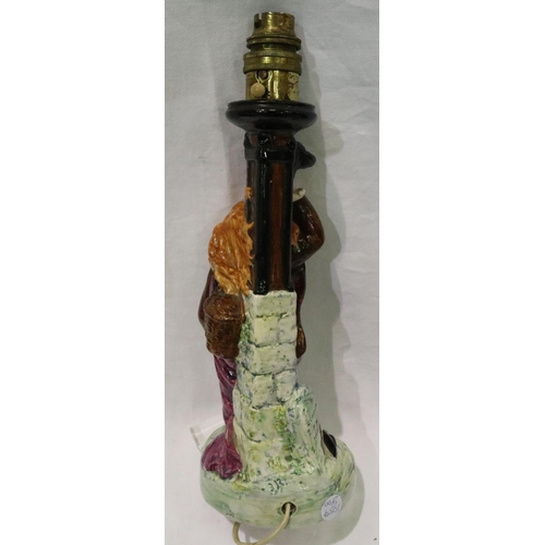 148 - Bretby figurine lamp, H: 34 cm. P&P Group 3 (£25+VAT for the first lot and £5+VAT for subsequent lot... 