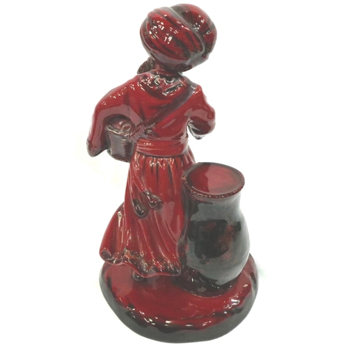 152 - Royal Doulton Flambe figurine, The Lamp Seller, HN 3278, H: 24 cm. No cracks, chips or visible resto... 