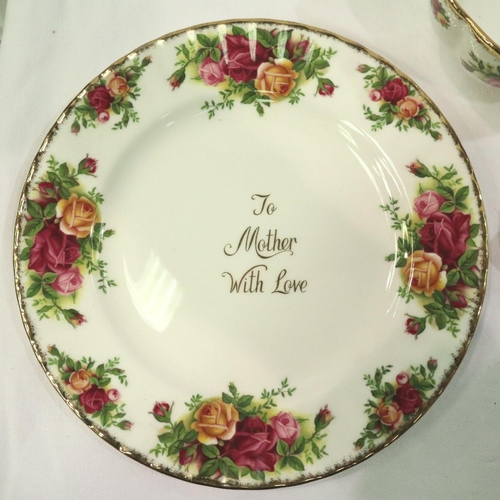 167 - Seven pieces of Royal Albert in the Old Country Roses pattern. P&P Group 3 (£25+VAT for the first lo... 