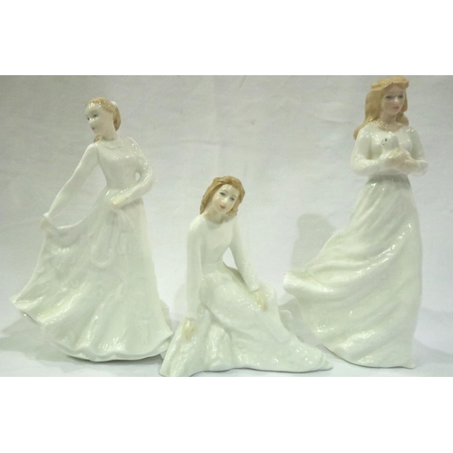 169 - Ten Royal Doulton figurines, each H: 16 cm. P&P Group 3 (£25+VAT for the first lot and £5+VAT for su... 