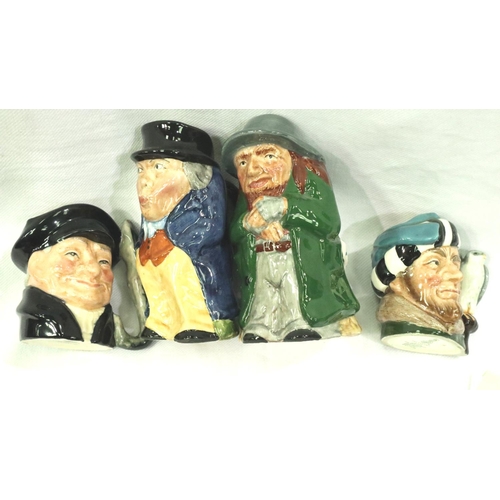 175 - Five character jugs and two Toby jugs to include Royal Doulton the Falconer. P&P Group 3 (£25+VAT fo... 