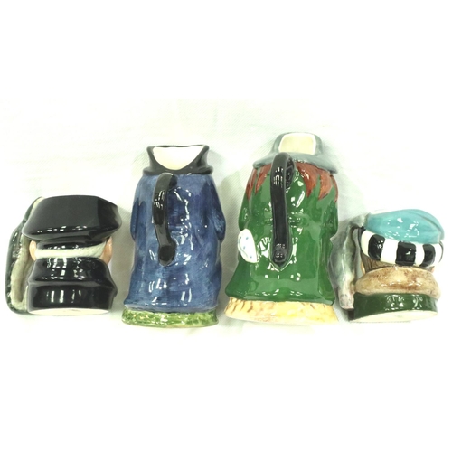 175 - Five character jugs and two Toby jugs to include Royal Doulton the Falconer. P&P Group 3 (£25+VAT fo... 