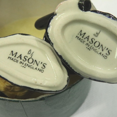 184 - Two Masons miniature toby jugs, each H: 65 mm, boxed. P&P Group 1 (£14+VAT for the first lot and £1+... 