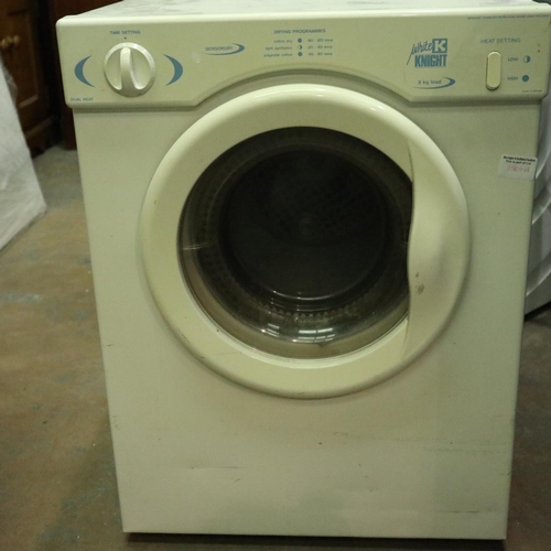 1504A - White Knight worktop tumble dryer 3KG load. Not available for in-house P&P, contact Paul O'Hea at Ma... 