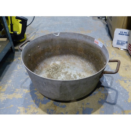 1769A - Large twin handled jam pan 45 cm. Not available for in-house P&P, contact Paul O'Hea at Mailboxes on... 