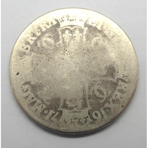 3006 - 1671 silver crown of Charles II. P&P Group 1 (£14+VAT for the first lot and £1+VAT for subsequent lo... 