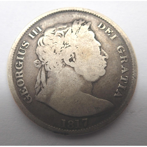 3063 - 1817 silver half crown of George III. P&P Group 1 (£14+VAT for the first lot and £1+VAT for subseque... 