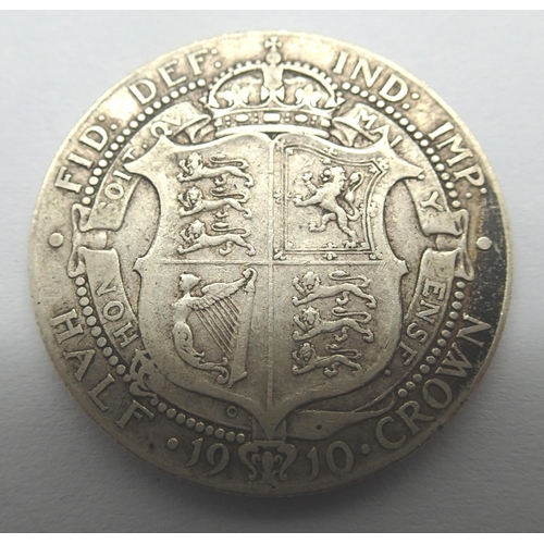 3064 - 1910 silver half crown of Edward VII. P&P Group 1 (£14+VAT for the first lot and £1+VAT for subseque... 