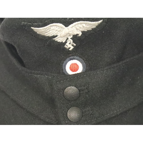 2126 - WWII re-enactment Luftwaffe cap, size 58. P&P Group 2 (£18+VAT for the first lot and £3+VAT for subs... 