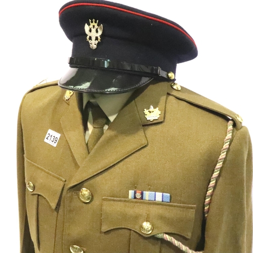 2139 - Mercian Regiment cap and uniform with components. P&P Group 3 (£25+VAT for the first lot and £5+VAT ... 