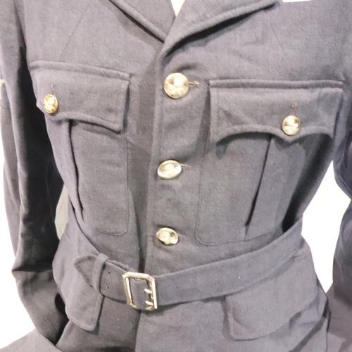 2142 - Post WWII RAF uniform and cap. P&P Group 2 (£18+VAT for the first lot and £3+VAT for subsequent lots... 