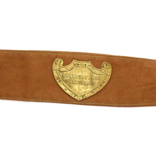 2143 - WWII French Civilian armband. P&P Group 1 (£14+VAT for the first lot and £1+VAT for subsequent lots)