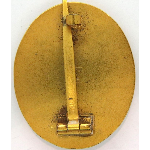 2222 - Third Reich Gold Grade Wound badge, stamped with the LDO no 30 for Hauptmuzamt. P&P Group 1 (£14+VAT... 