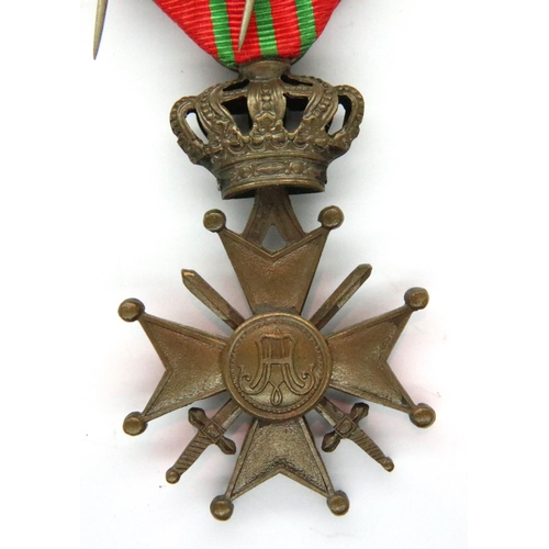 2235 - Belgian WWI Croix De Guerre medal. P&P Group 1 (£14+VAT for the first lot and £1+VAT for subsequent ... 