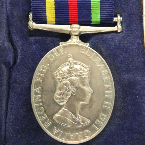 2243 - British Civil Defence Long Service medal in original presentation case. P&P Group 1 (£14+VAT for the... 