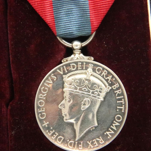 2244 - Thomas Hammond Faithful Service medal, George VI, boxed. P&P Group 1 (£14+VAT for the first lot and ... 