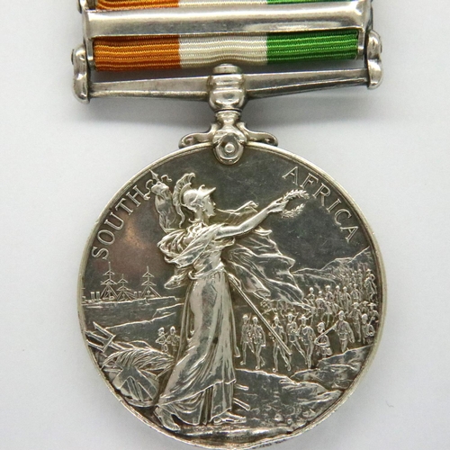 2252 - PTE M Welsh: KSA medal with 1901 and 1902 M Welsh Cameron Highlanders. P&P Group 1 (£14+VAT for the ... 