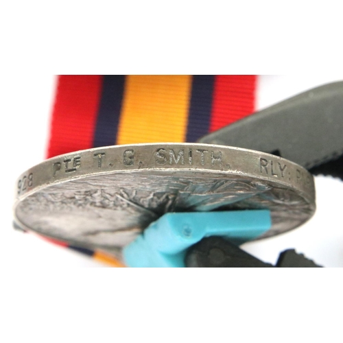 2253 - PTE TG Smith: QSA medal with Cape Colony bar, Railway Pioneer Regiment. P&P Group 1 (£14+VAT for the... 