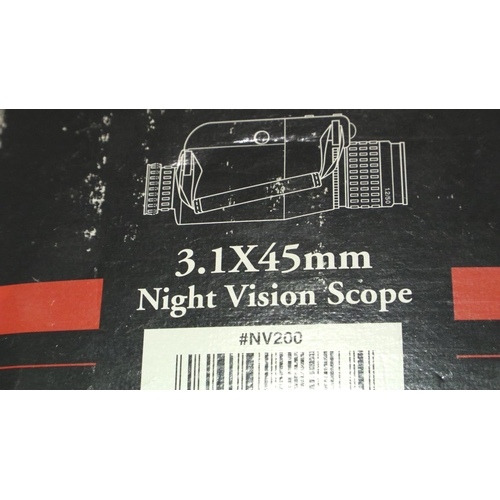 2076 - Boxed Tasco NV200 night vision infrared monocular. P&P Group 2 (£18+VAT for the first lot and £3+VAT... 