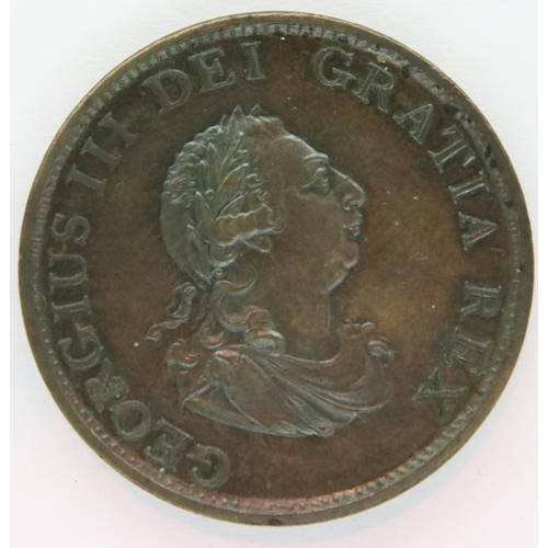 3151 - 1799 halfpenny of George III, uncirculated. P&P Group 1 (£14+VAT for the first lot and £1+VAT for su... 