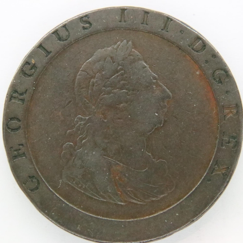 3152 - 1797 cartwheel penny of George III. P&P Group 1 (£14+VAT for the first lot and £1+VAT for subsequent... 