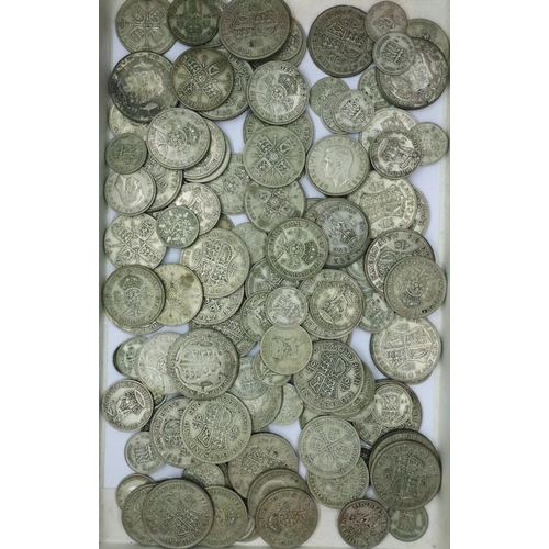 3164 - 934g pre 47 silver coins. P&P Group 1 (£14+VAT for the first lot and £1+VAT for subsequent lots)