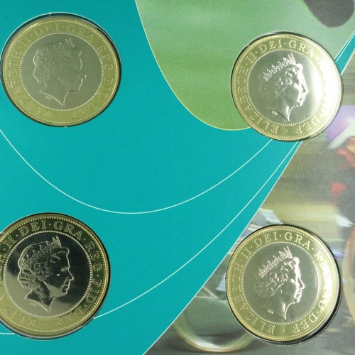 3165 - Manchester Royal Mint 2002 Commonwealth Games coin pack. P&P Group 1 (£14+VAT for the first lot and ... 