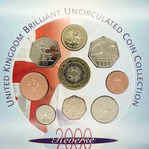 3170 - Royal Mint Millennium coin set. P&P Group 1 (£14+VAT for the first lot and £1+VAT for subsequent lot... 