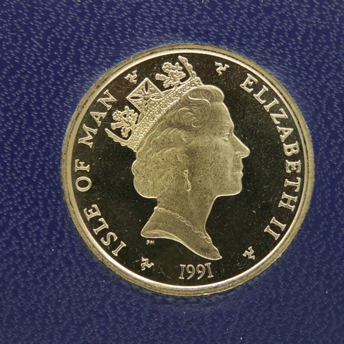 3175 - Rare 1991 Isle of Man two coin set. P&P Group 1 (£14+VAT for the first lot and £1+VAT for subsequent... 