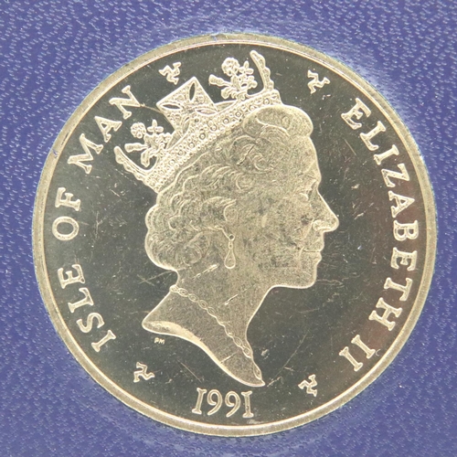 3175 - Rare 1991 Isle of Man two coin set. P&P Group 1 (£14+VAT for the first lot and £1+VAT for subsequent... 